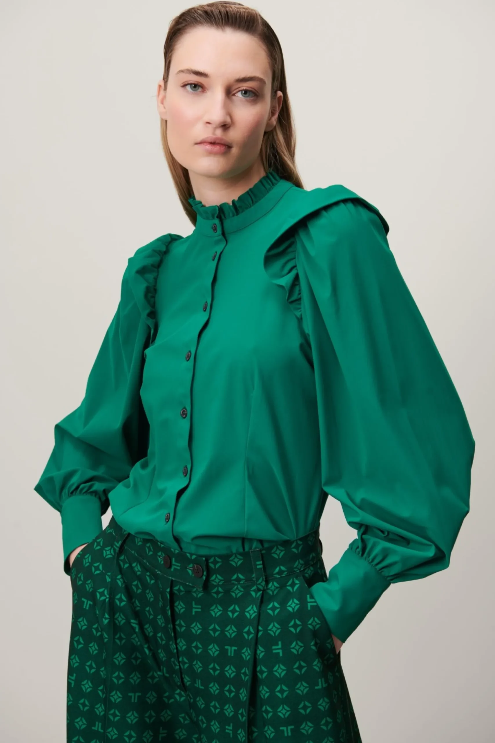 Kim Blouse Technical Jersey